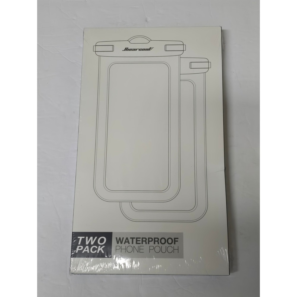 2 Pack Waterproof Phone Pouch IPX8 Dry Bag Case with Adjustable Strap NWT